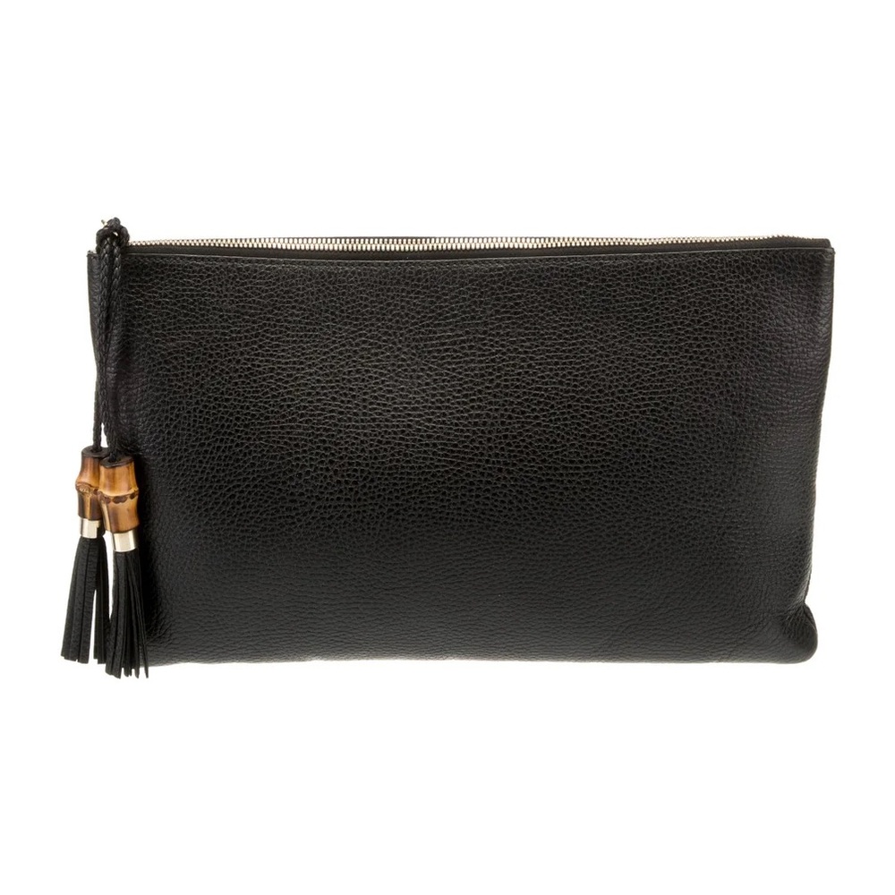 Gucci Bamboo Leather Clutch